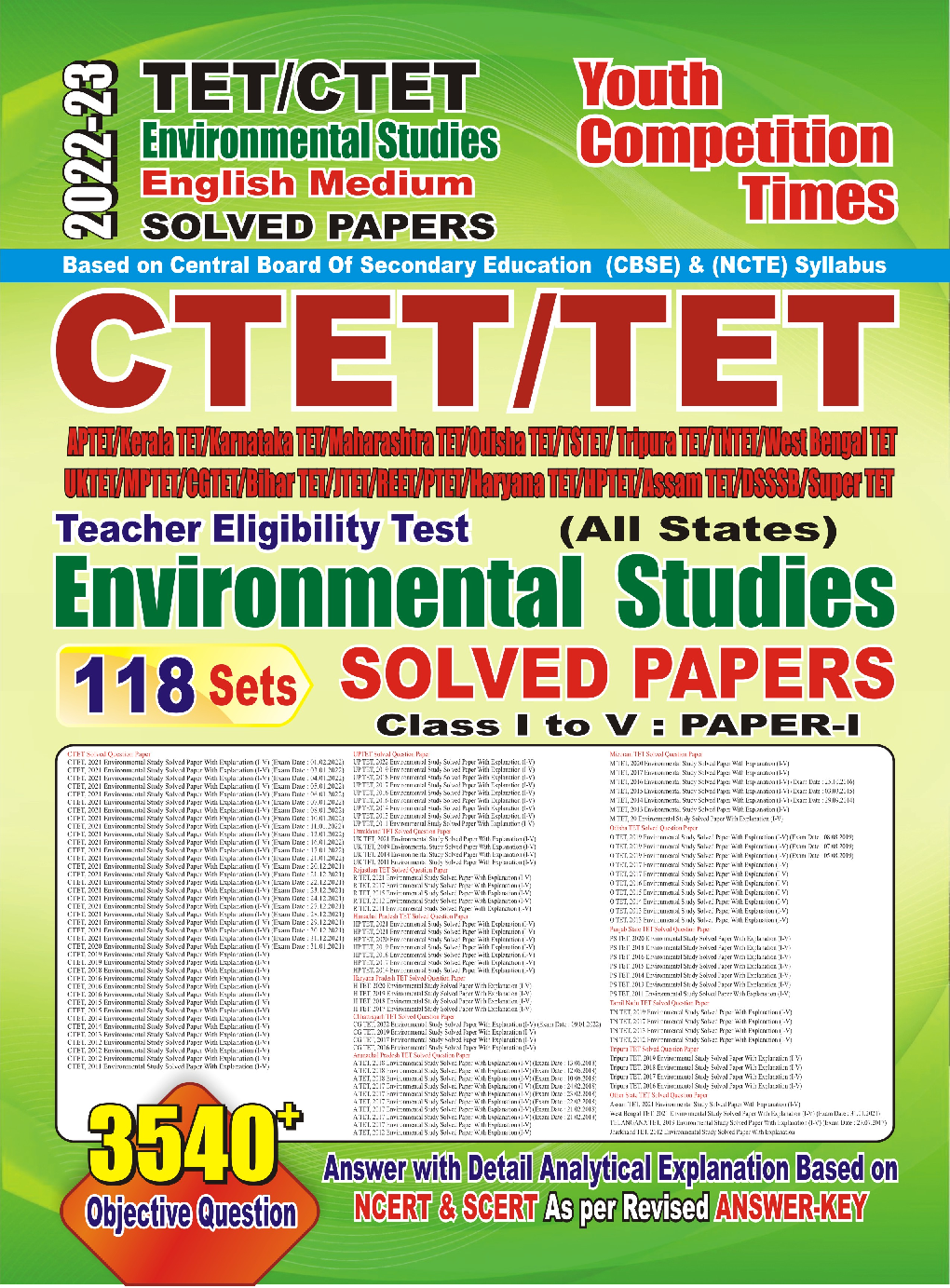 CTET/TET Environmental Studies Solved Papers 2022-23 - Page 1