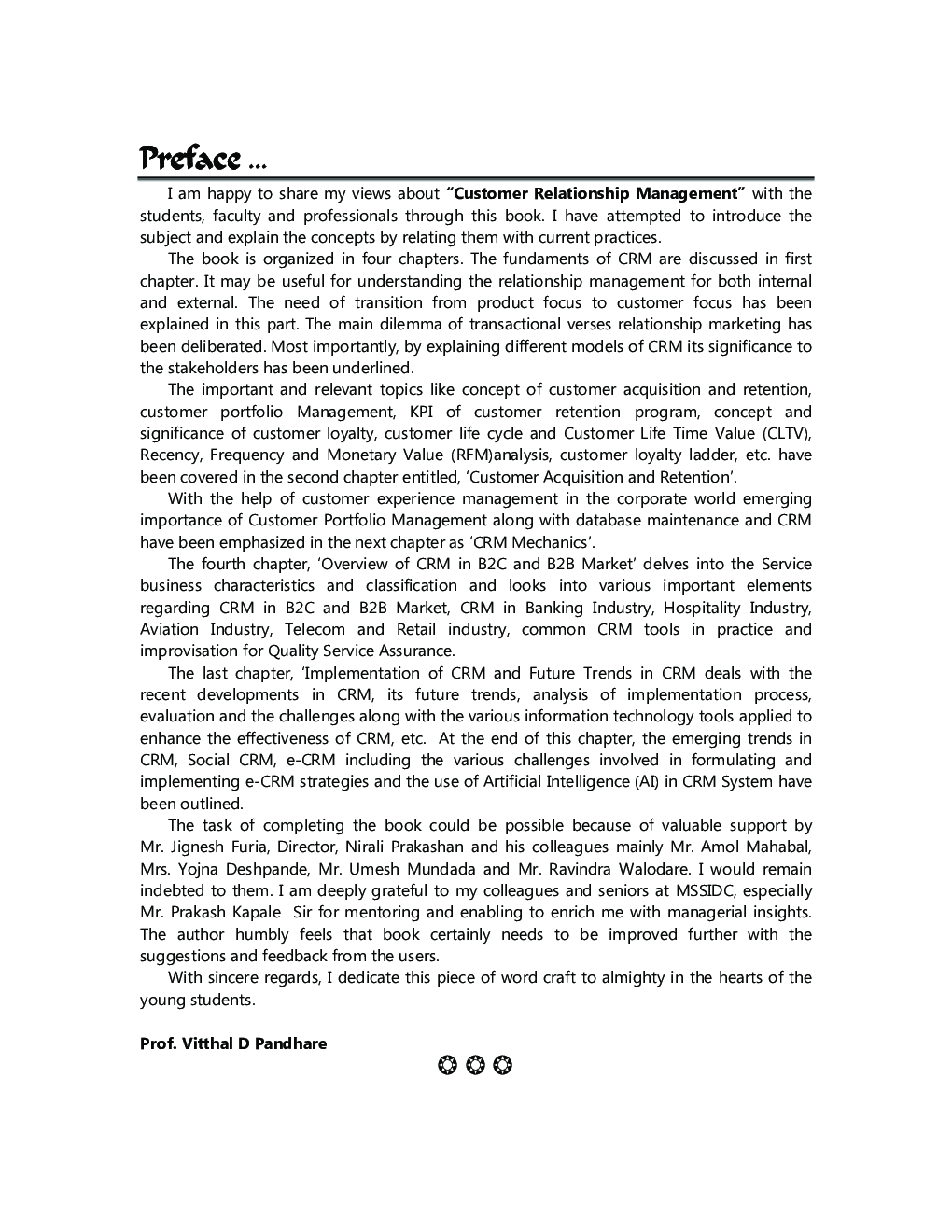 Customer Relationship Management (Marketing Management) (Specialisation) - Page 4