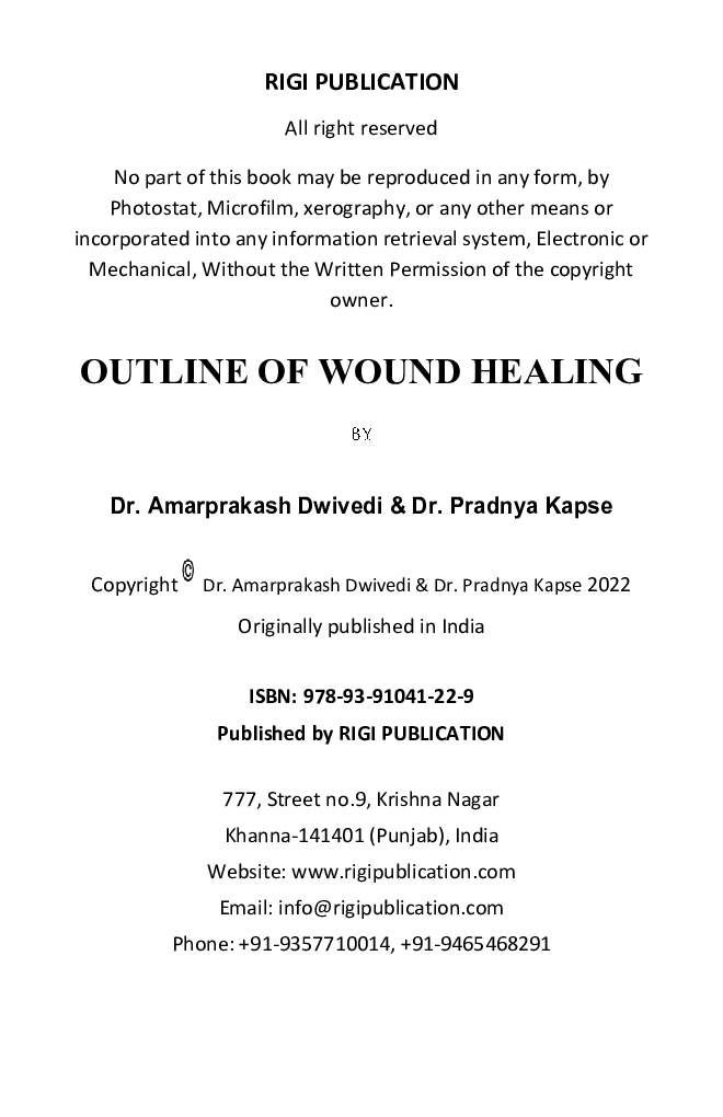 OUTLINE OF WOUND HEALING - Page 3