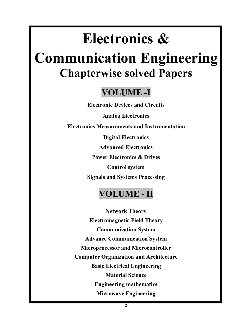 All India State PSC AE/PSU Electronics & Communication Engineering Vol.-2 Chapter-wise Solved Papers - Page 3