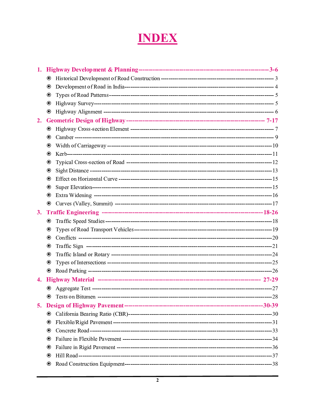 Pictorial Booklet Vol.-2 Civil Engineering Highway Engineering 2022-23 - Page 3