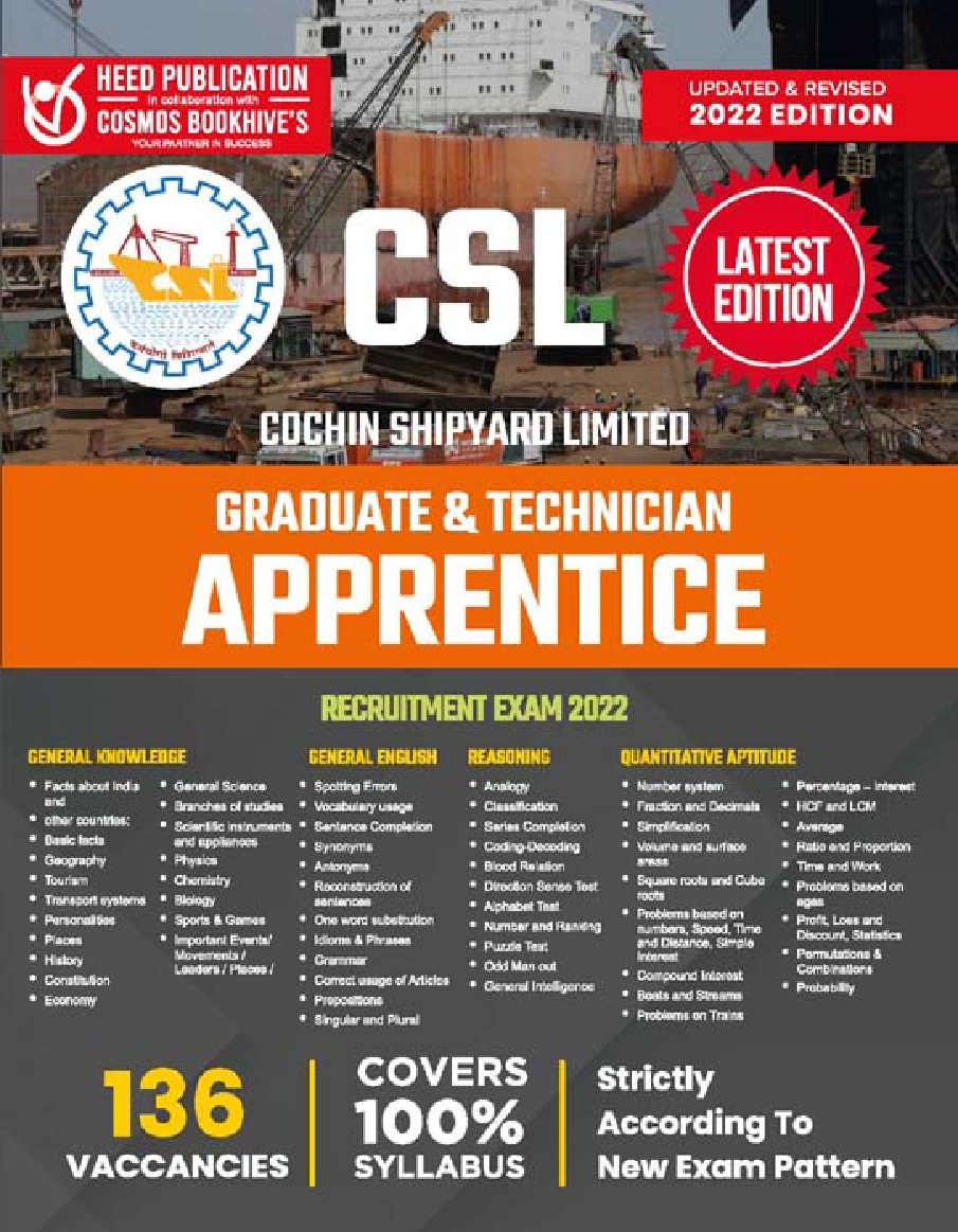 Cochin Shipyard Limited Graduate & Technician Apprentice- English - Page 1