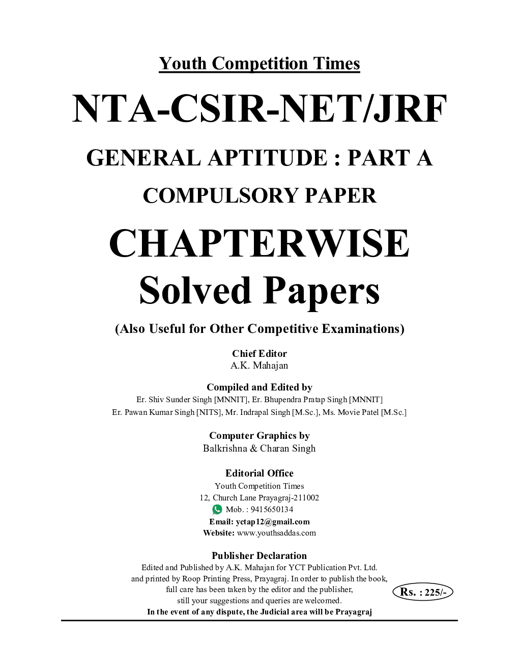 NTA-CSIR-NET/JRF General Aptitude Part-A Compulsory Paper Chapter Wise Solved Papers 2022-23 - Page 2