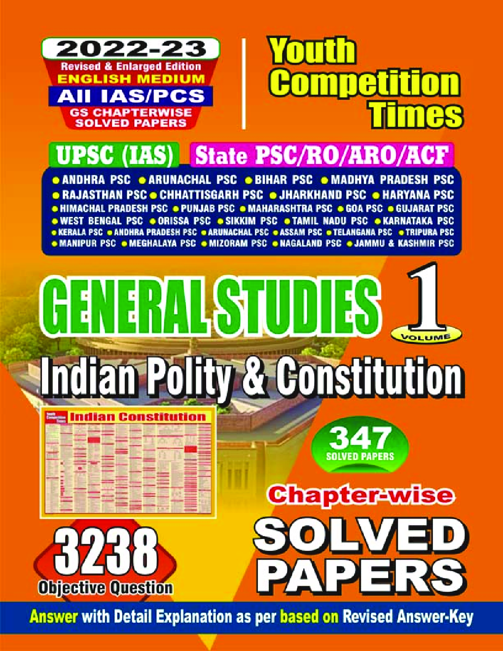 UPSC & All India State PSC Exams General Studies Indian Constitution & Polity Chapter Wise Solved Papers 2022-2023 - Page 1