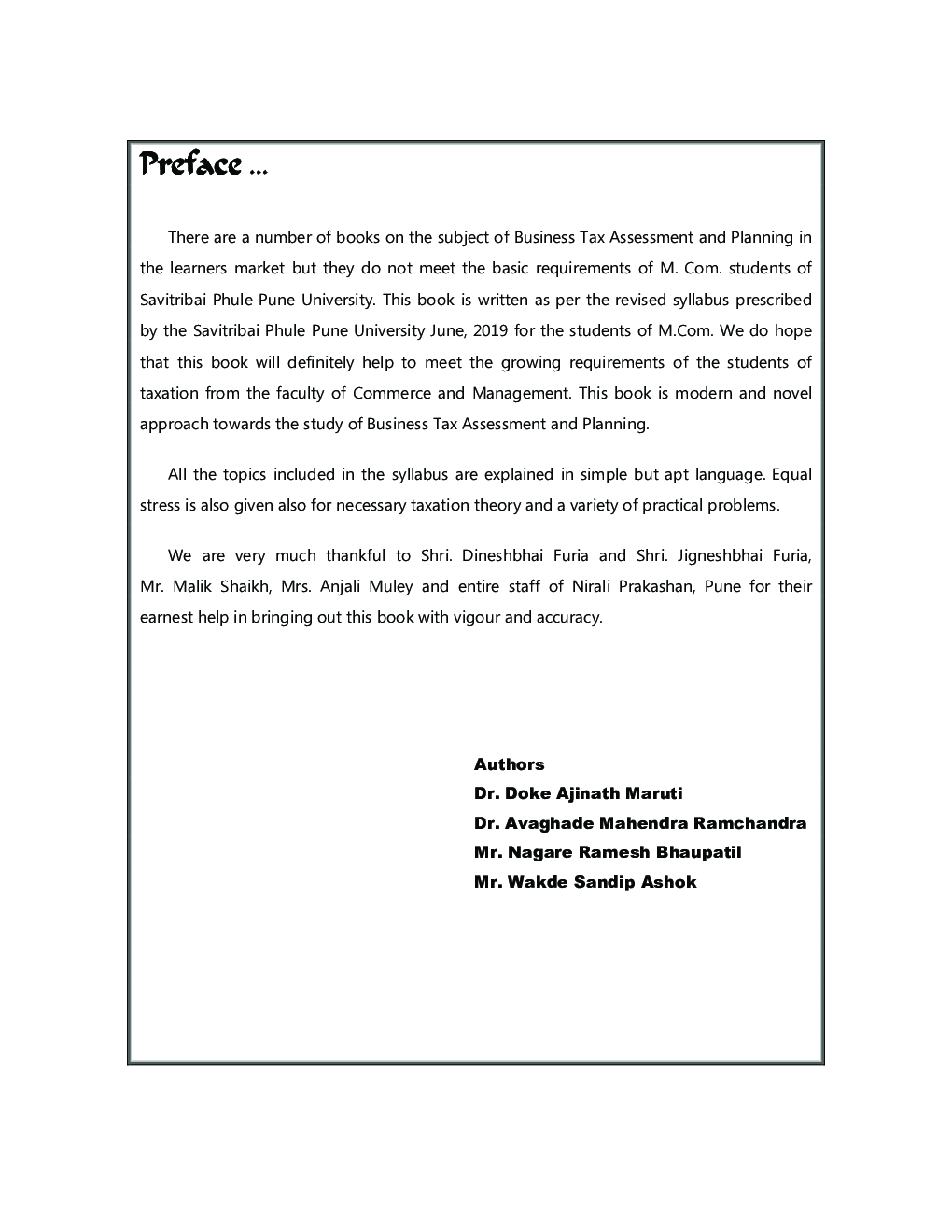 Business Tax Assessment And Planning (Sem-II) - Page 4