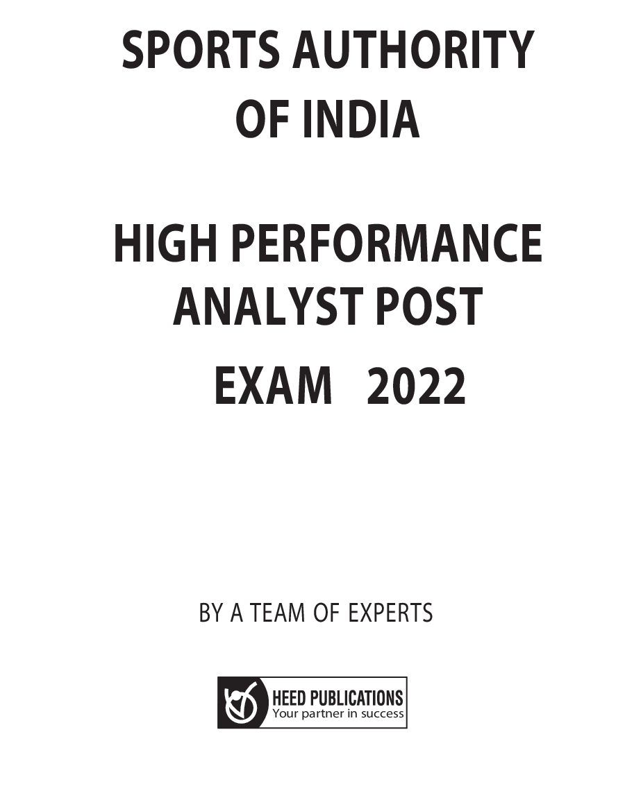 Sports Authority Of India High Performance Analyst Posts Exam 2022 - Page 2
