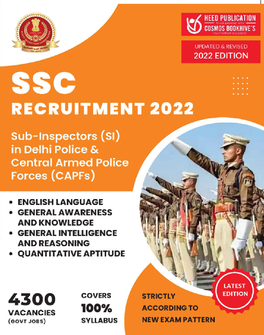 SSC Sub-Inspector (Delhi Police) Central Armed Police Force Recruitment Exam 2022 - Page 1
