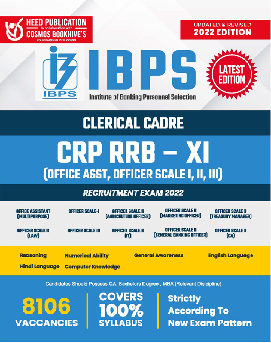 IBPS Clerical Cadre CPR RRB -XI (Office Asst, Officer Scale I,II,II) Exam 2022 - Page 1