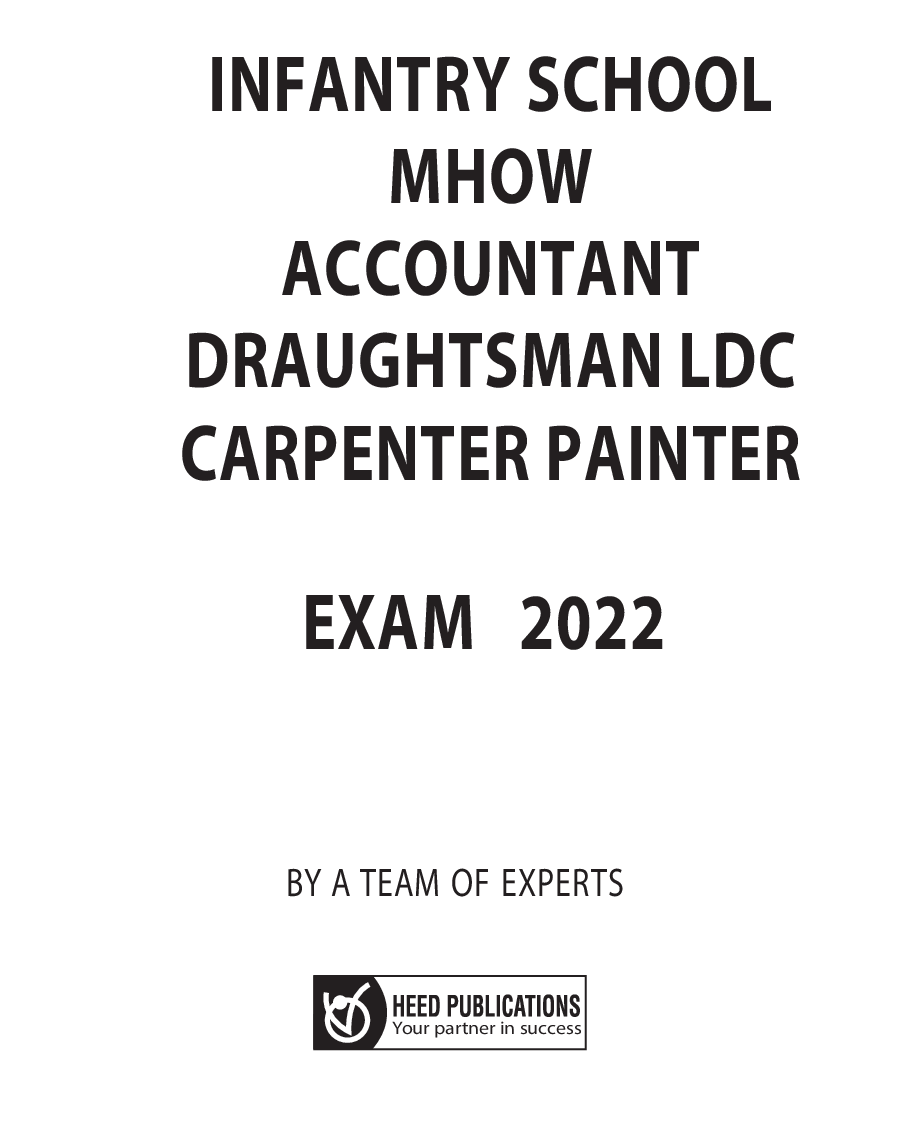 Indian Army HQ Infantry School MHOW Group-C Exam 2022 - Page 2