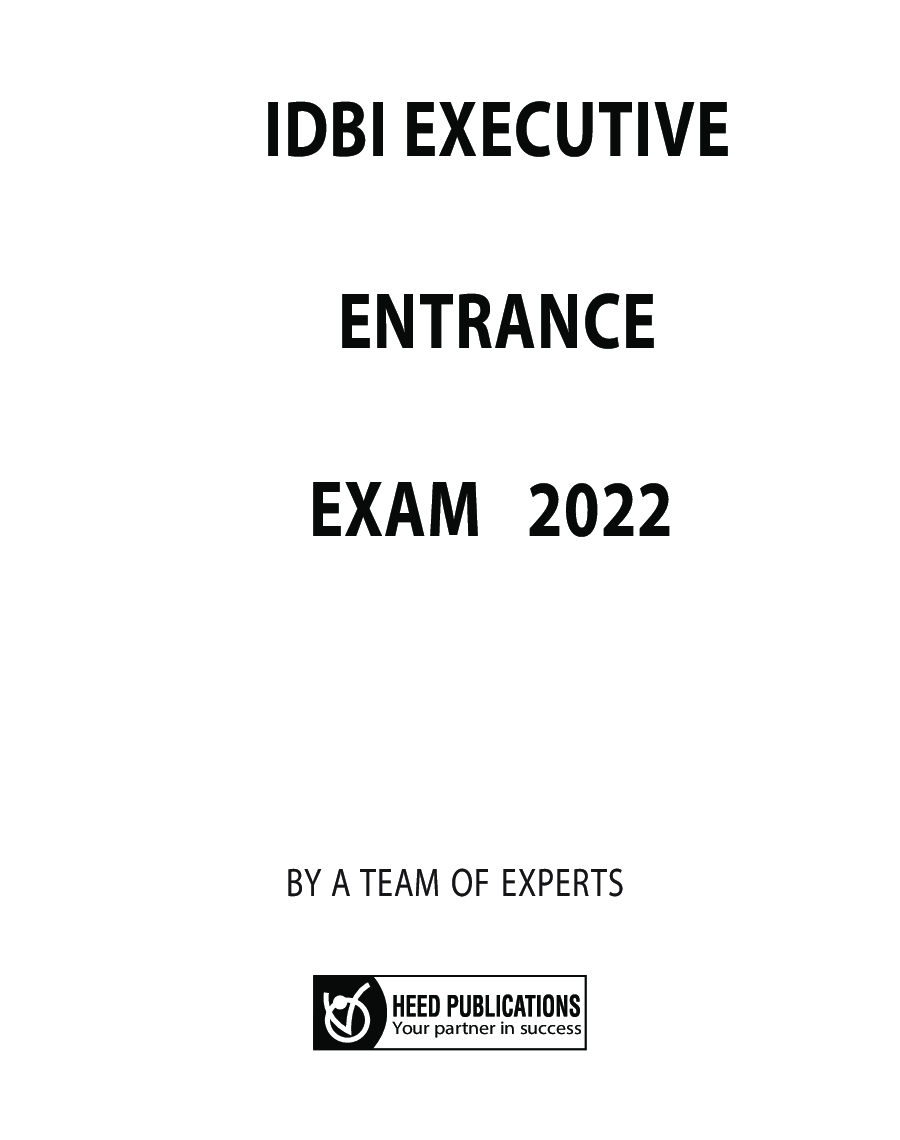 IDBI Bank Executive Assistant Manager Entrance  Exam 2022 - Page 2