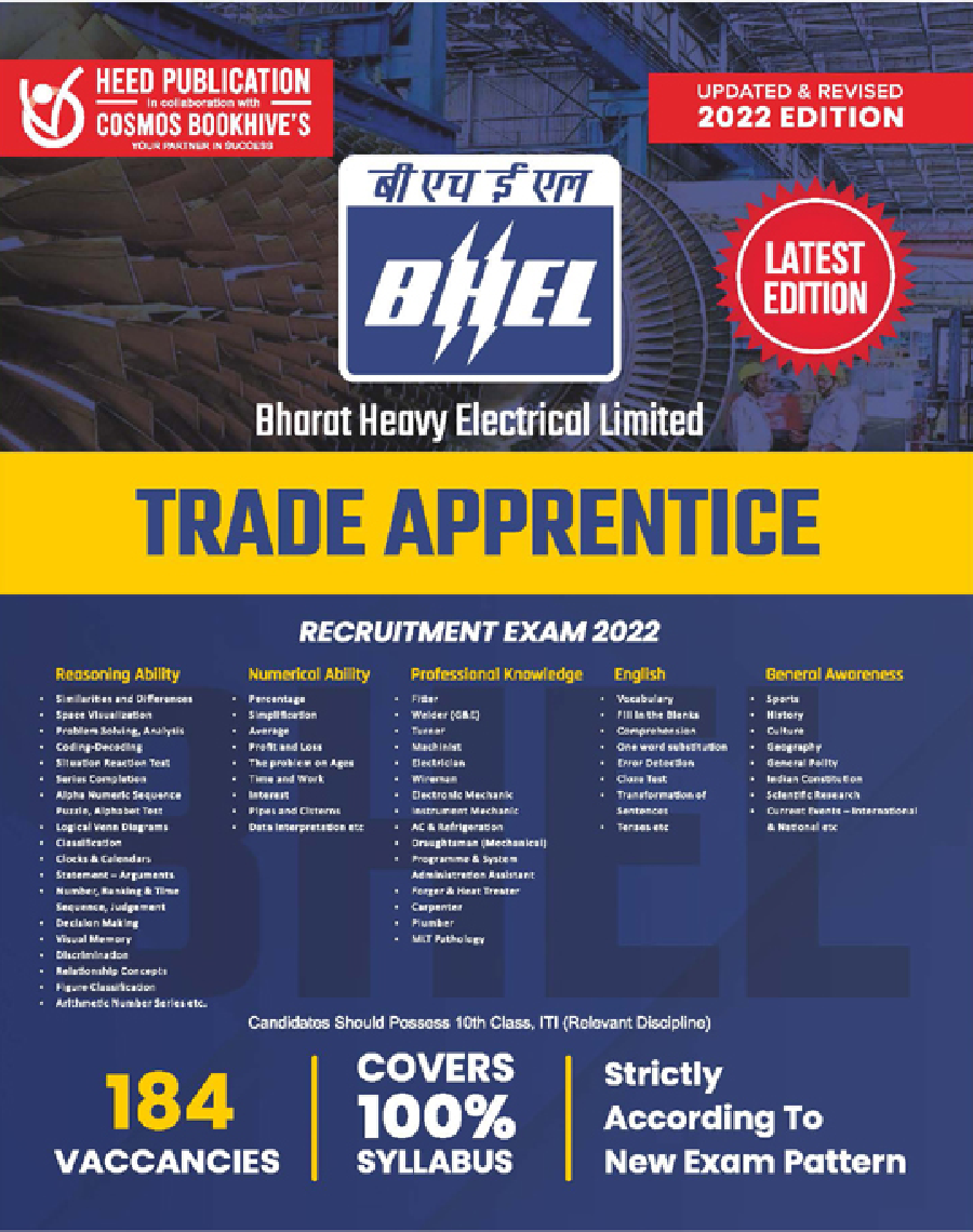 BHEL Trade Apprentice Recruitment Exam 2022 - Page 1