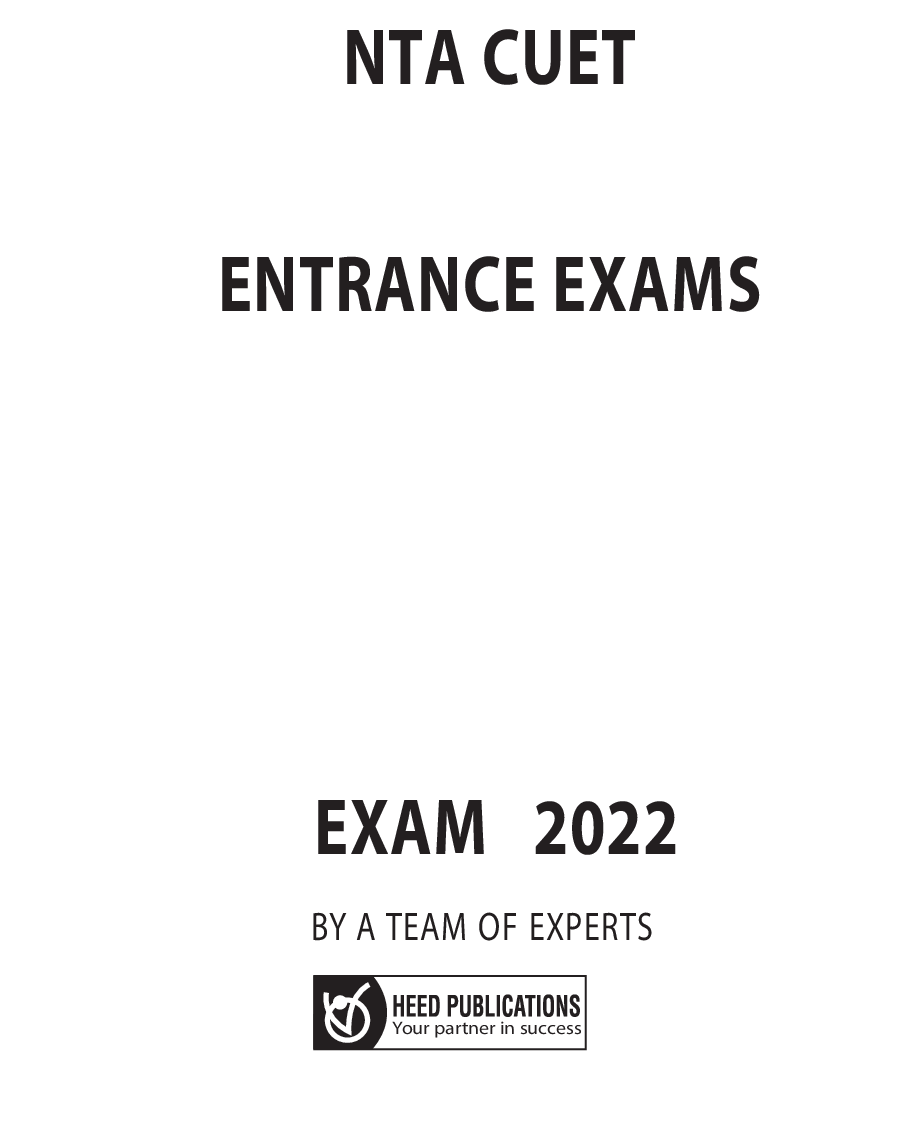 NTA CUET Entrance Exam 2022 - Page 2