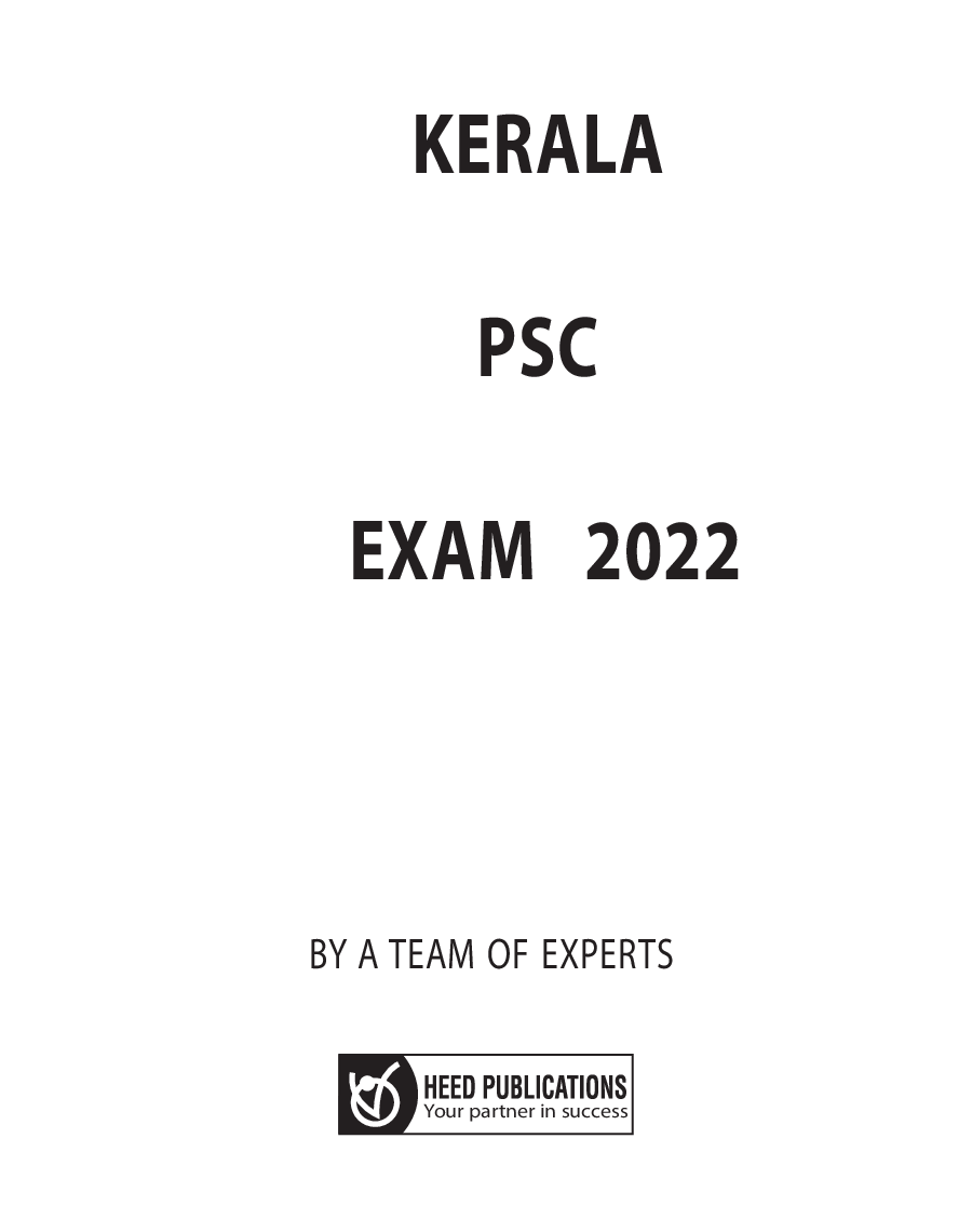 KPSC Kerala Public Service Commission Exam 2022 - Page 2