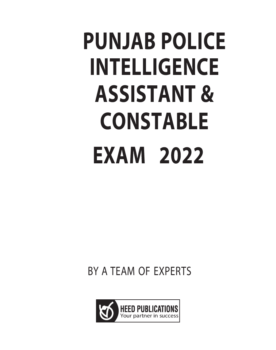 Punjab Police - Intelligence Assistant and Constable - Page 2