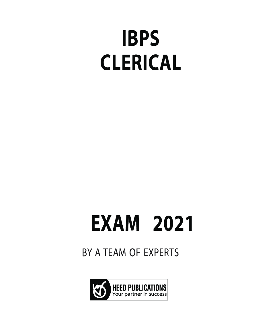 IBPS Clerical Bank Clerk Guide For Preliminary & Main Exams - Page 2