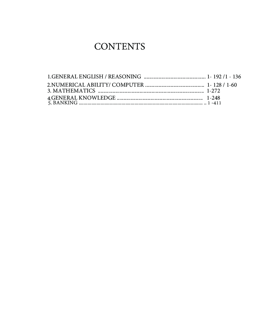 IBPS Clerical Bank Clerk Guide For Preliminary & Main Exams - Page 4