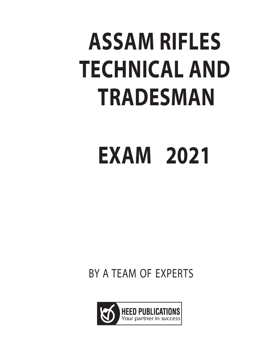 Assam Rifles Technical And Tradesmen (Group B & Group C) Exam - Page 2