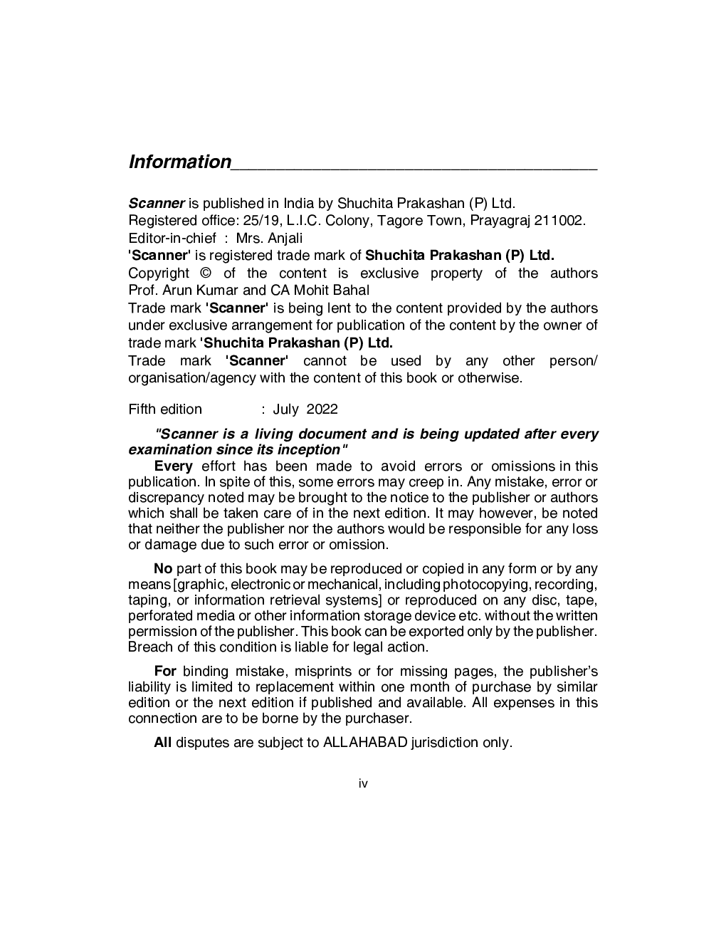 Shuchita Scanner CS Professional Module III Paper - 8 Multidisciplinary Case Studies - Page 5