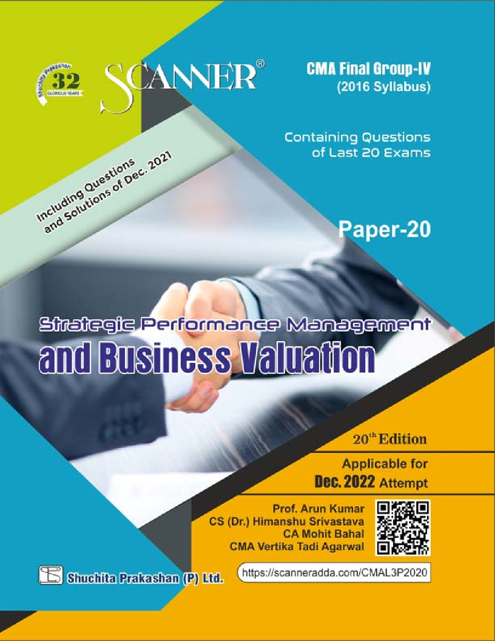 Shuchita Scanner CMA Final Group - IV (2016 Syllabus) Paper-20 Strategic Performance Management and Business Valuation - Page 1