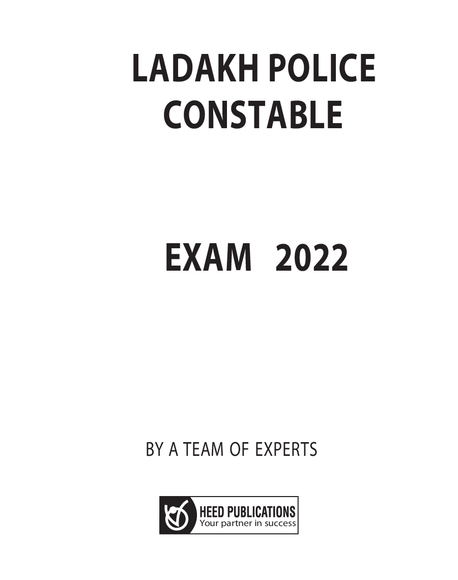 Ladakh Police Constable Recruitment Exam - Page 2