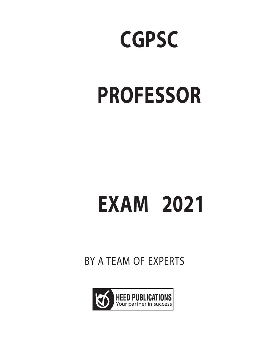CGPSC -Recruitment Exam 2021 Professor - Page 2