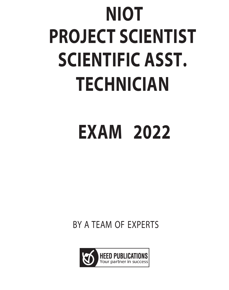 NIOT Project Scientist Scientific Asst. Technician Recriutment 2021 - Page 2