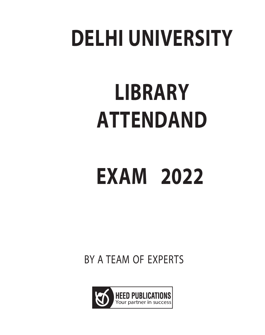University of Delhi Libraray Attendant Exam 2022 - Page 2