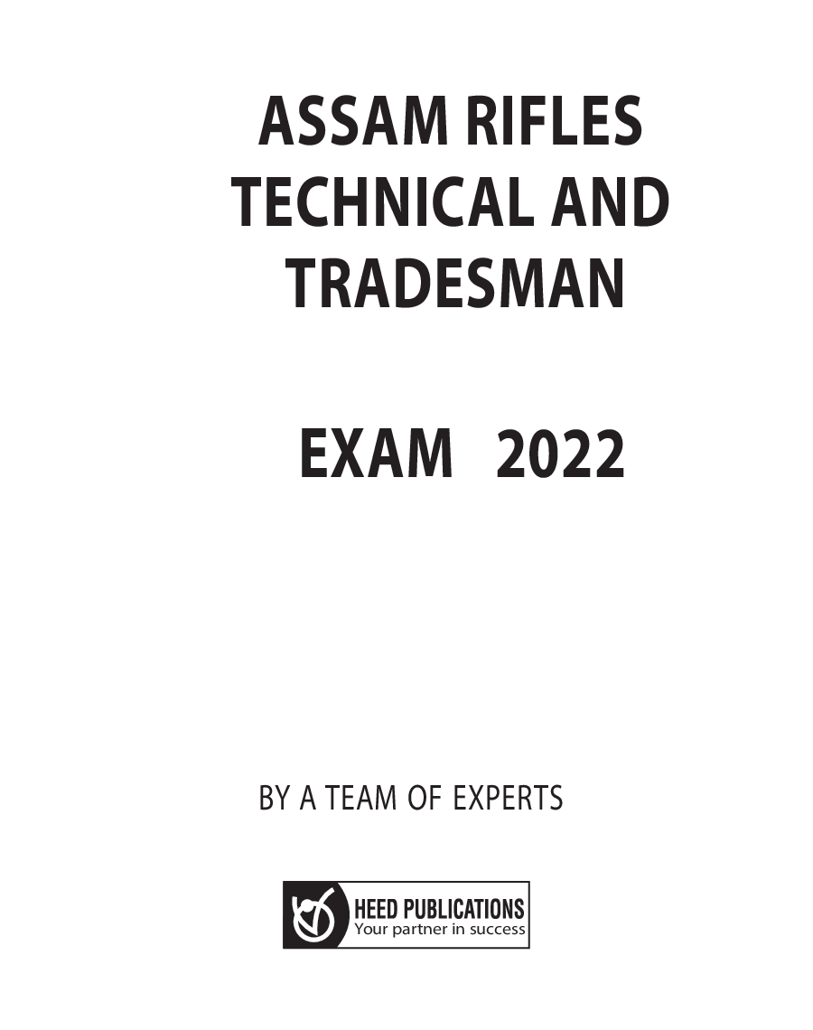 Assam Rifles - Technical and Tradesmen (Group B & Group C) Exam - Page 2