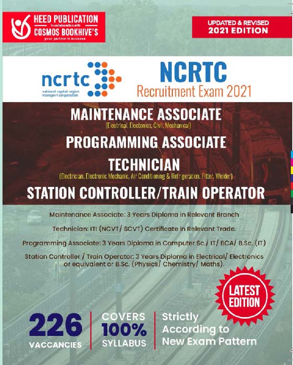 NCRTC MAINTENCE ASSOCIATE PROGRAMMING ASSOCIATE TRAIN OPERATOR - Page 1
