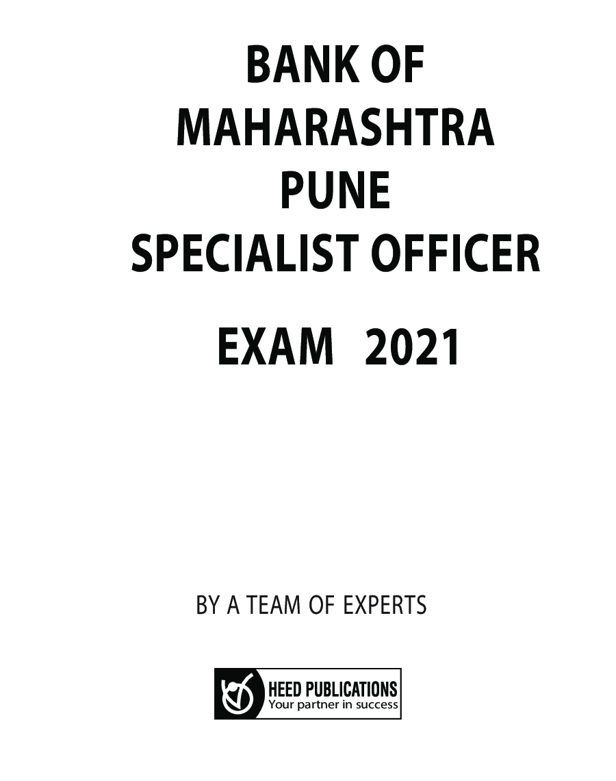 Bank of Maharashtra, Pune - Specialist Officer (Scale-I & II) Exam 2021 - Page 2