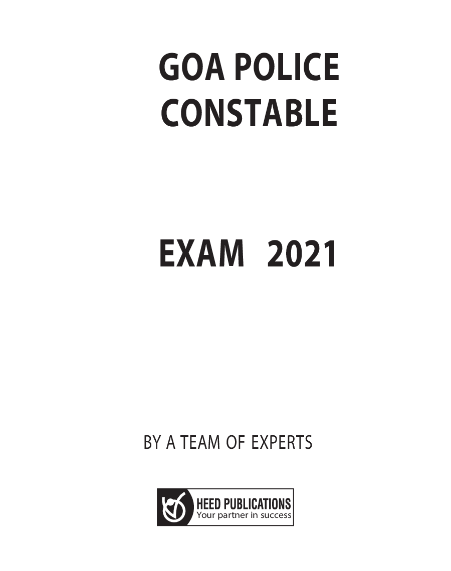Goa Police Constable Exam 2021 - Page 2