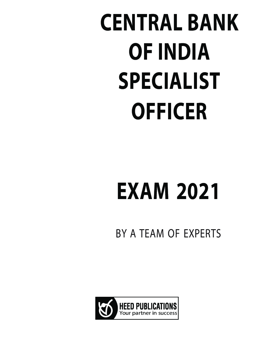 Central Bank Of India Specialist Officer exam - Page 2
