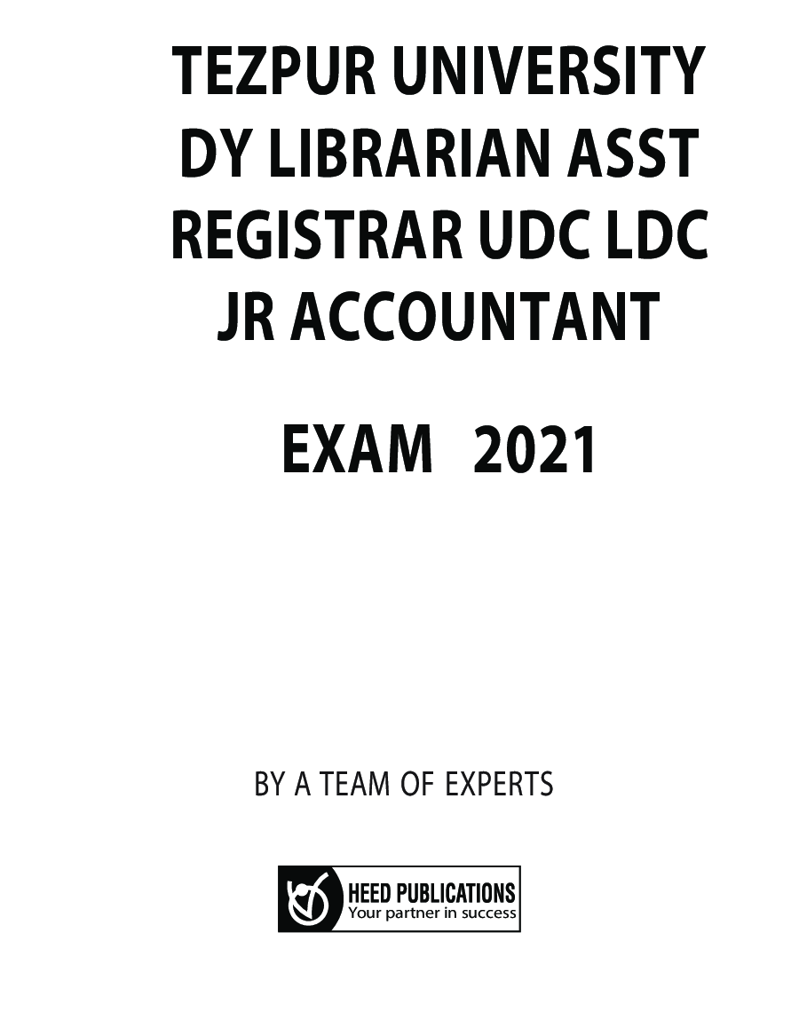 Tezpur University - Dy Librarian, Asst Registrar, UDC, LDC, Jr. Accountant - Page 2