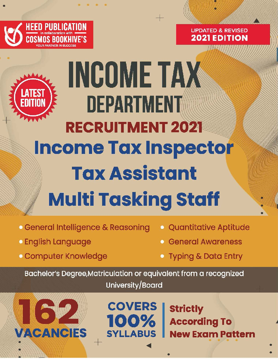 Income Tax Department - Income Tax Inspector, Tax Assistant and Multi Tasking Staff - Page 1