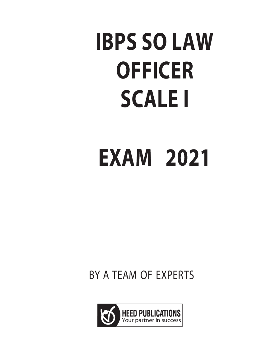 IBPS SO LAW OFFICER SCALE I - Page 2