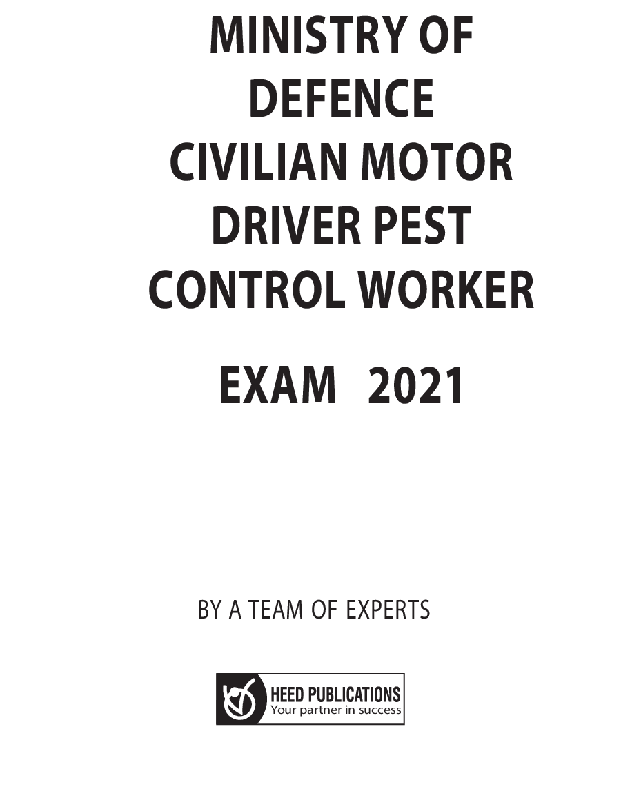 Ministry of Defense Civilian motor driver , Pest control worker - Page 2
