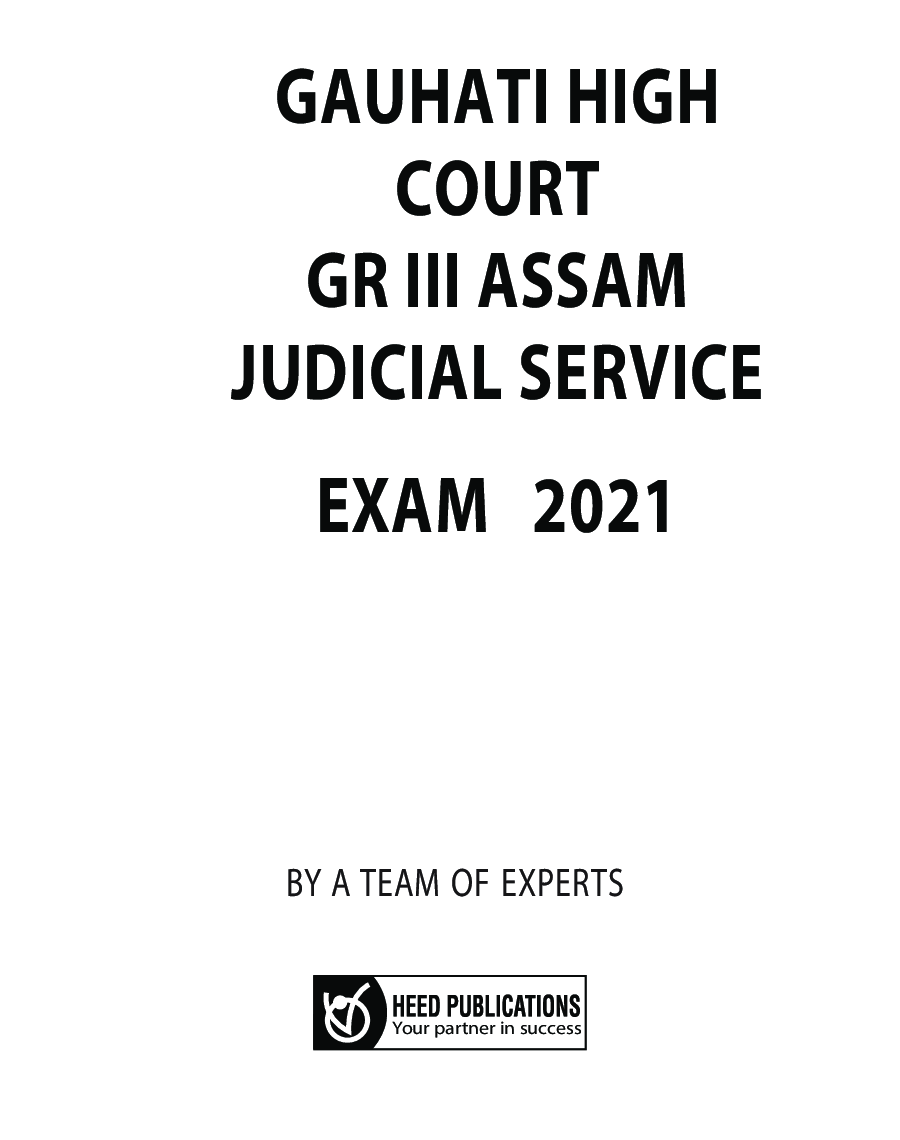 Gauhati High Court - Gr-III Assam Judicial Service Exam - Page 2