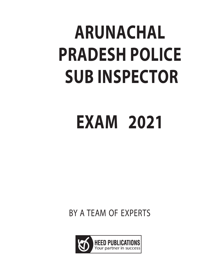 ARUNCHAL PRADESH STATE POLICE SUB INSPECTOR  - Page 2