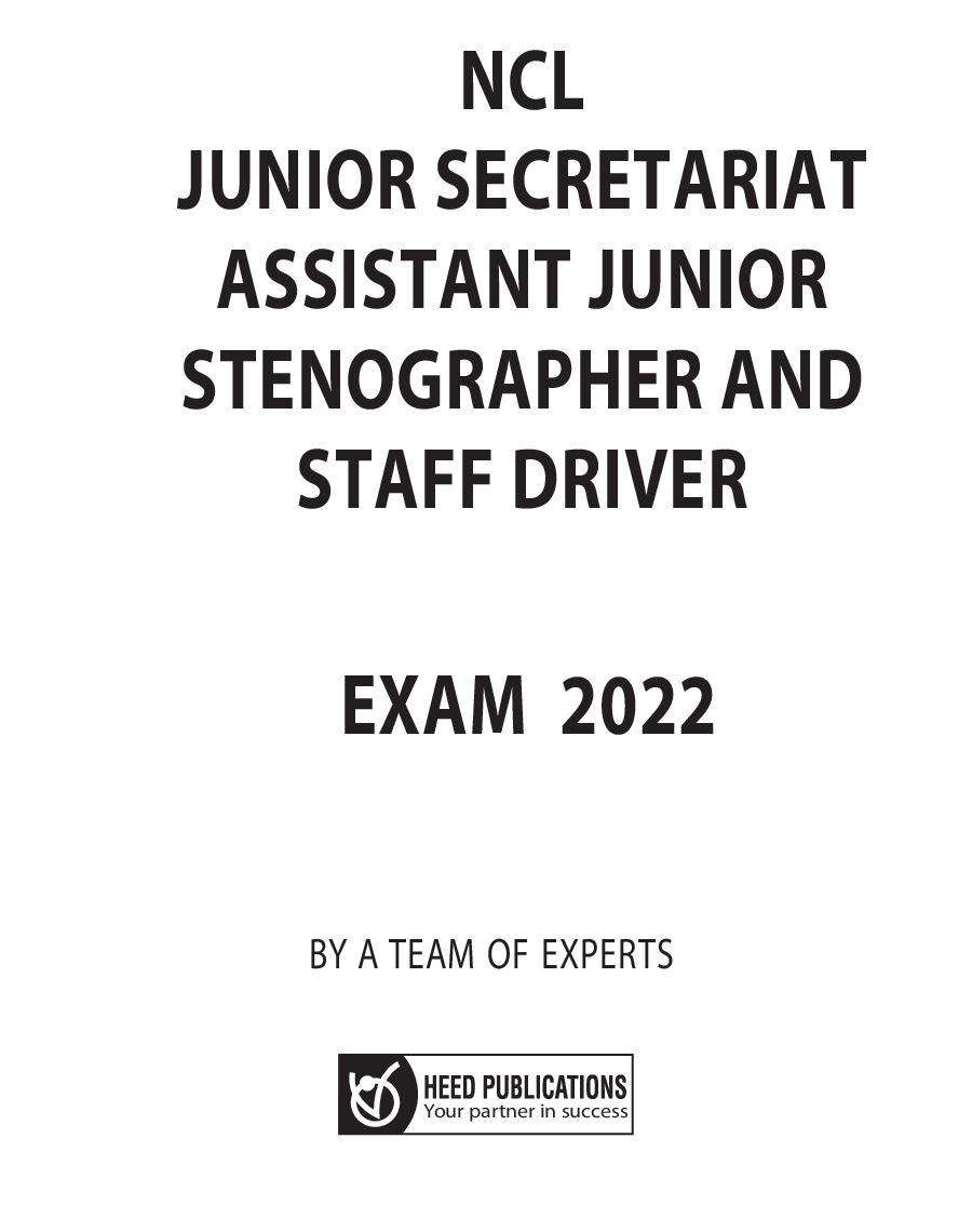 Download NCL Junior Secretariat Assistant, Junior Stenographer And