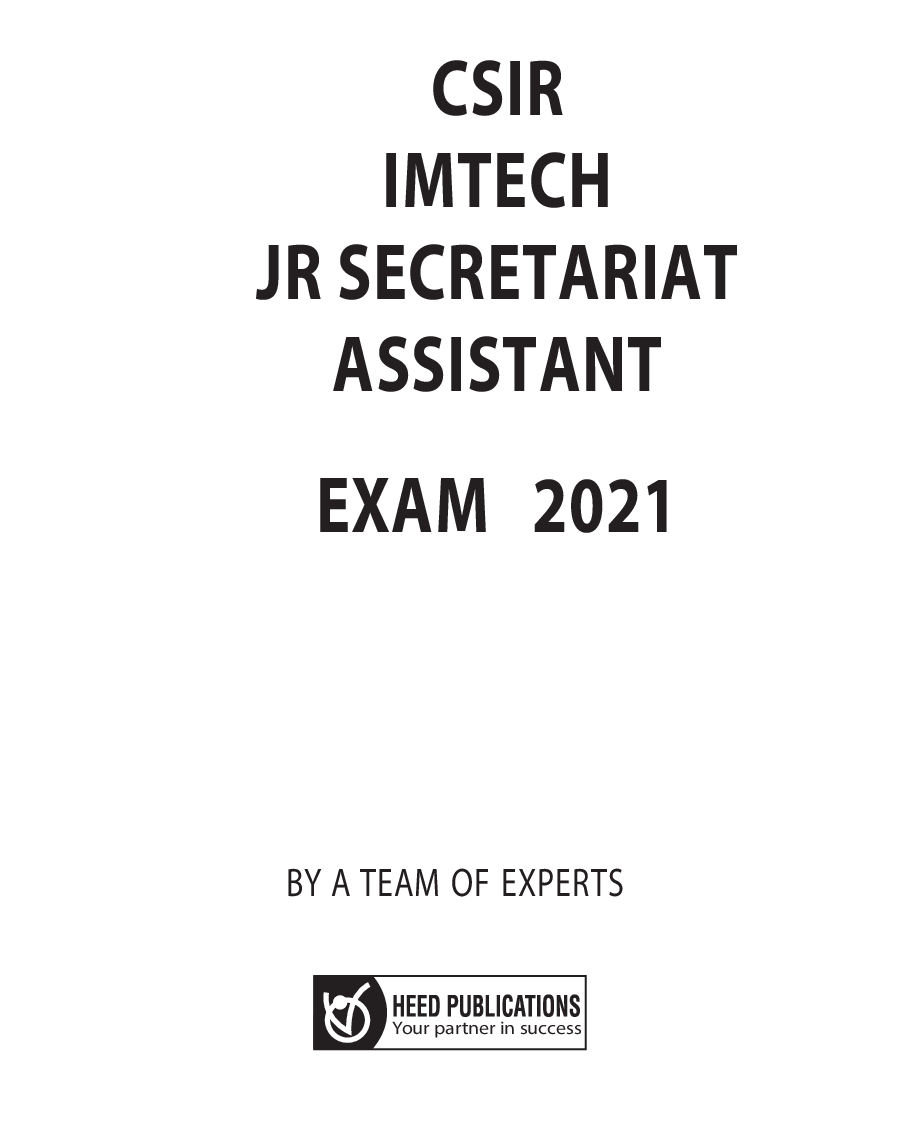 CSIR IMTECH - Jr Secretariat Assistant & Jr Stenographer Recruitment Exam - Page 2
