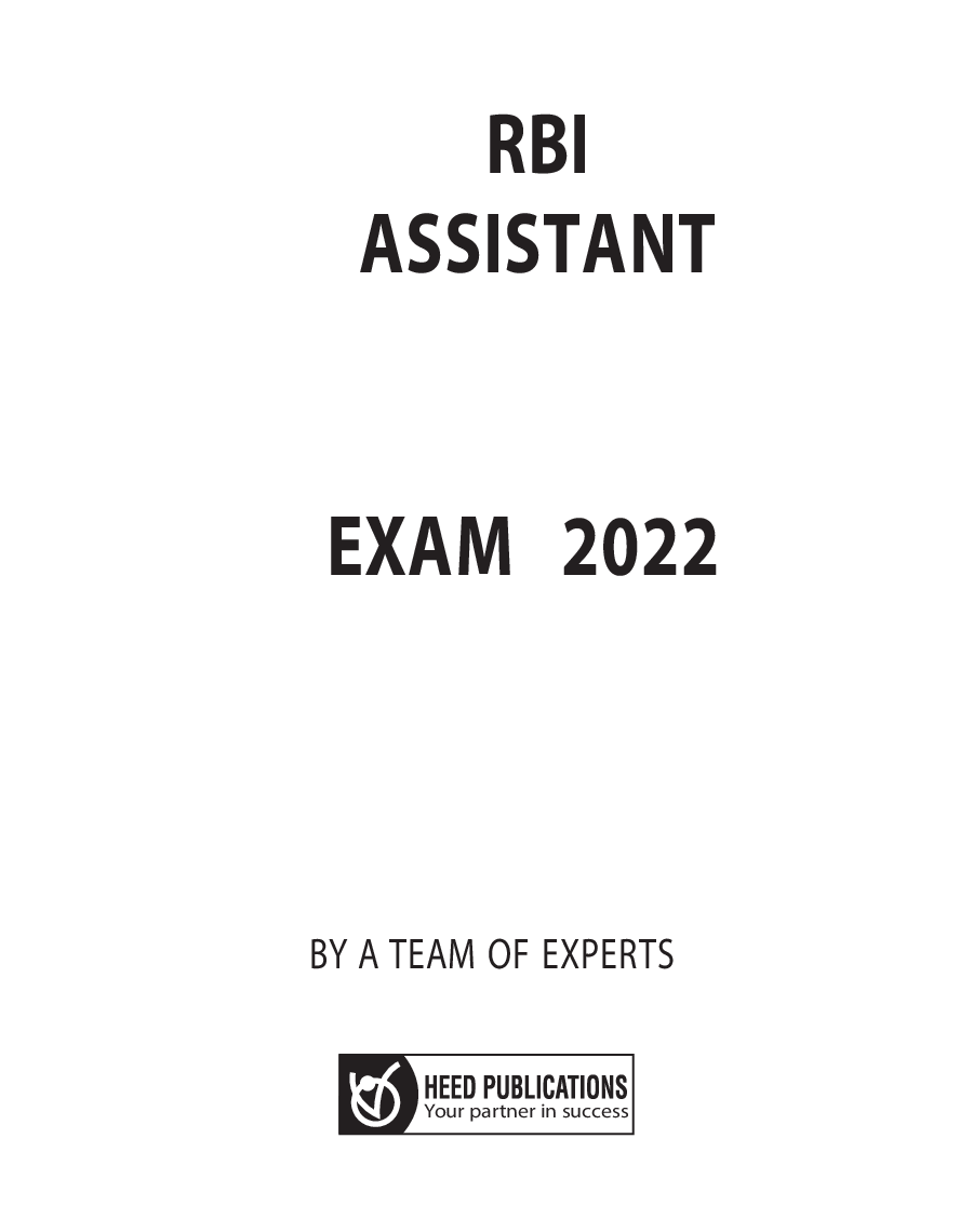 RBI Assistant Recruitment Exam - Page 2