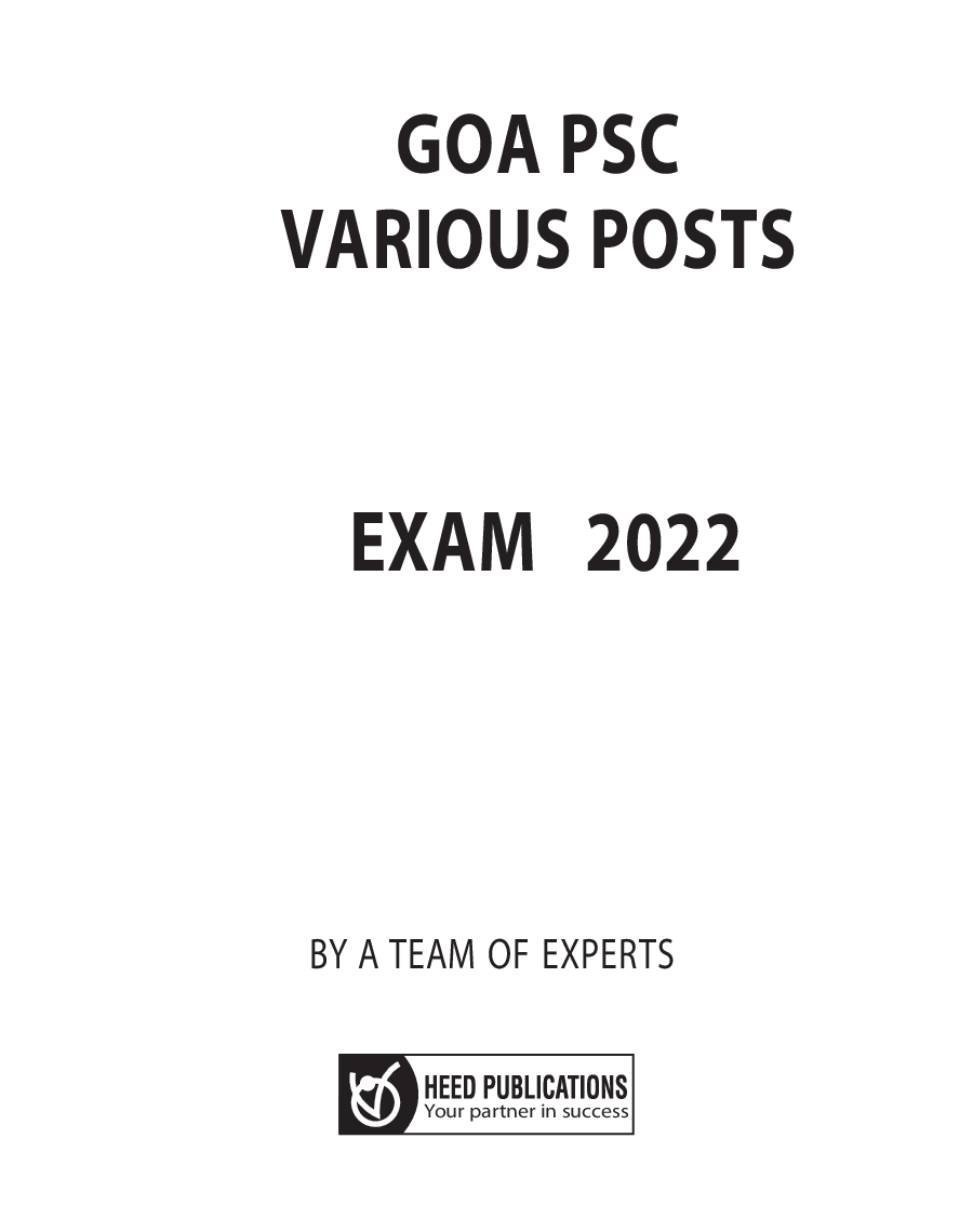 GPSC (Goa Public Service Commission) Various Posts - Page 2