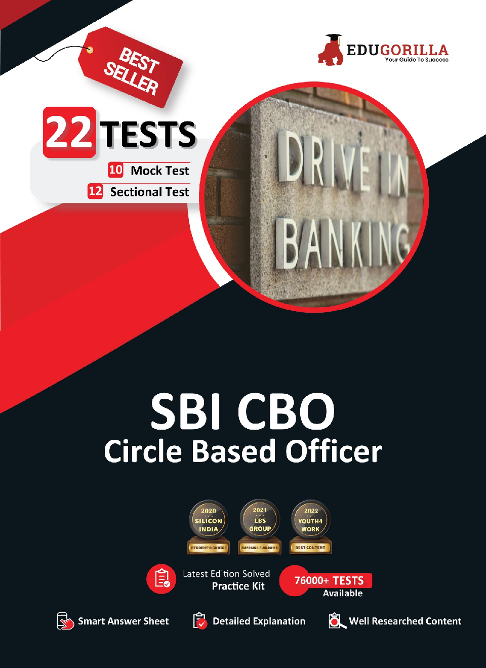 EduGorilla SBI CBO Exam (Circle Based Officer) | 1500+ Solved Questions (10 Mock Tests + 12 Sectional Tests) Complete Preparation - Page 1