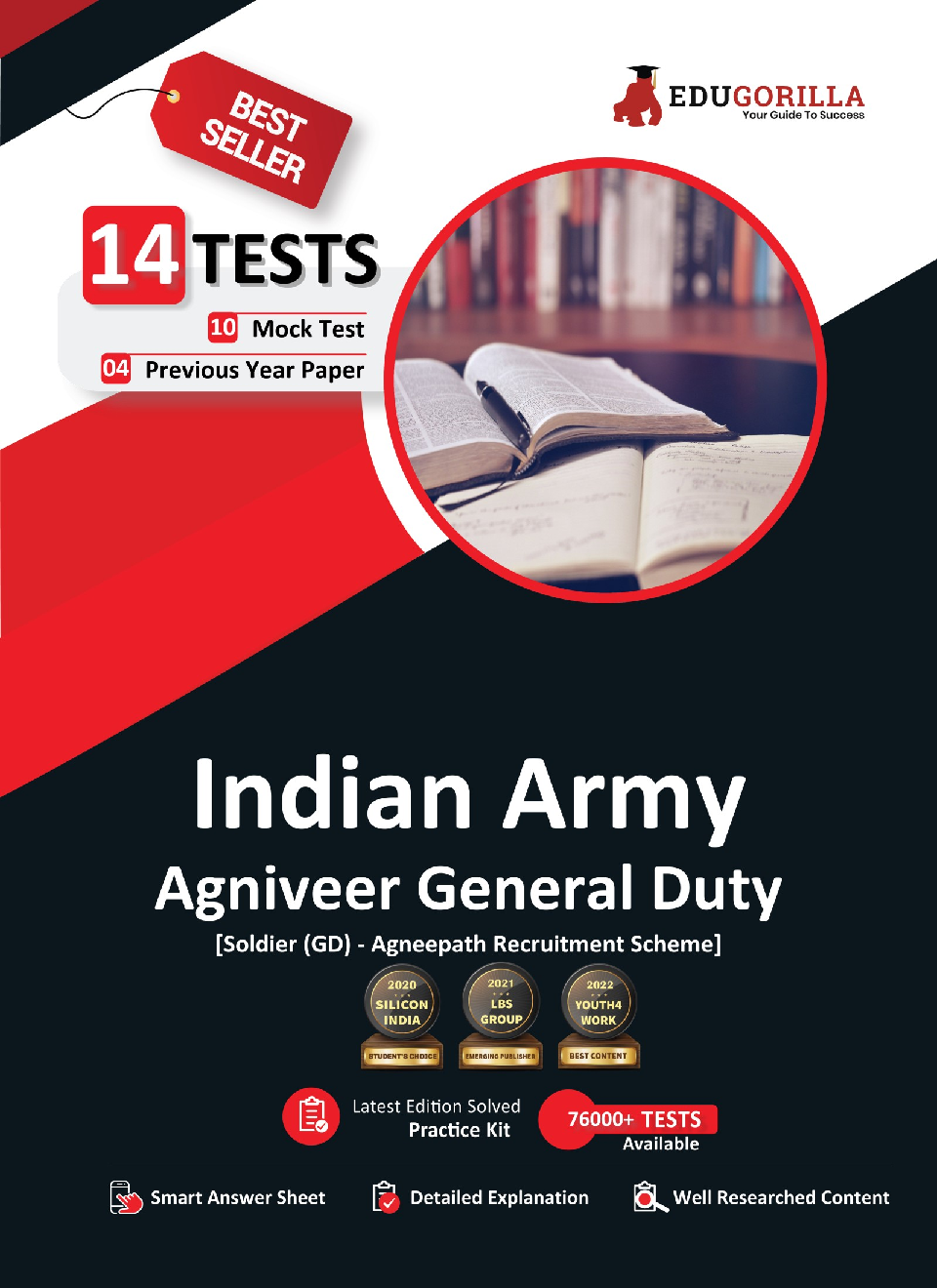 EduGorilla Indian Army Agniveer General Duty 2022 | Sainik GD - Agneepath Recruitment  Scheme | 10 Mock Tests + 4 Previous Year Papers - Page 1
