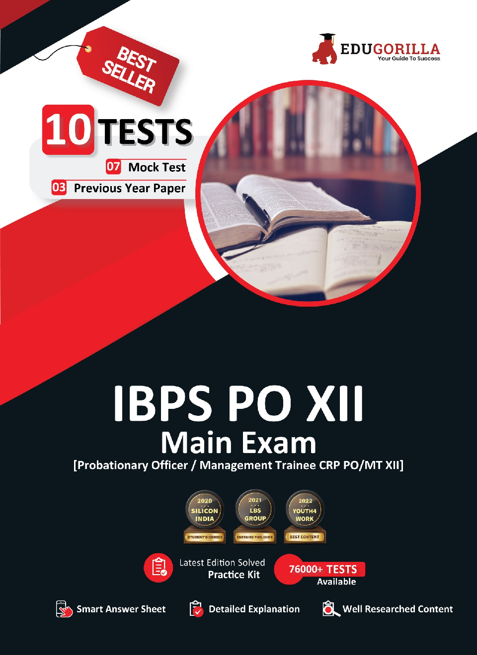 EduGorilla IBPS PO Main Exam : CRP PO/MT-XII | 1500+ Solved Questions (7 Mock Tests + 3 Previous Year Papers) - Page 1