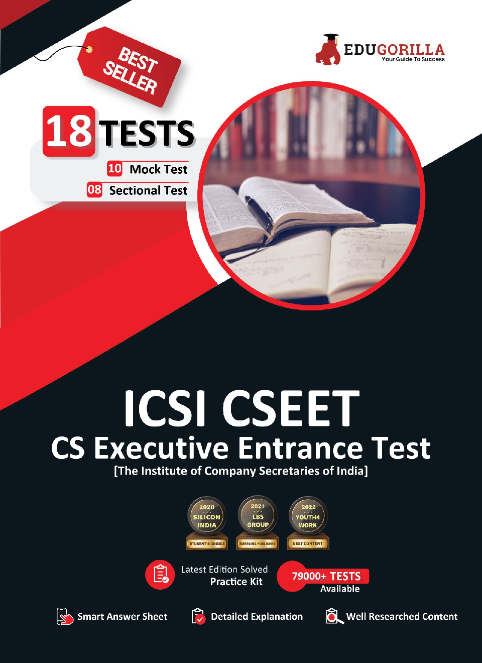 ICSI CSEET : CS Executive Entrance Test 10 Mock Tests + 8 Sectional Tests (1400+ Solved Questions) - Page 1