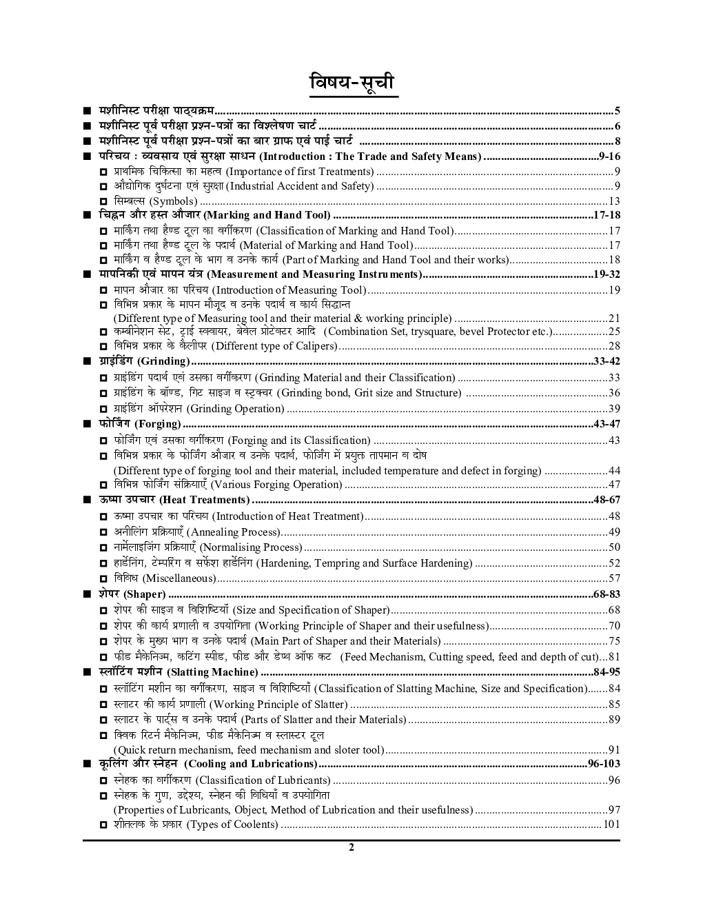 मशीनिस्ट (Machinist) अध्यायवार सॉल्व्ड पेपर्स 2022-23 - Page 3