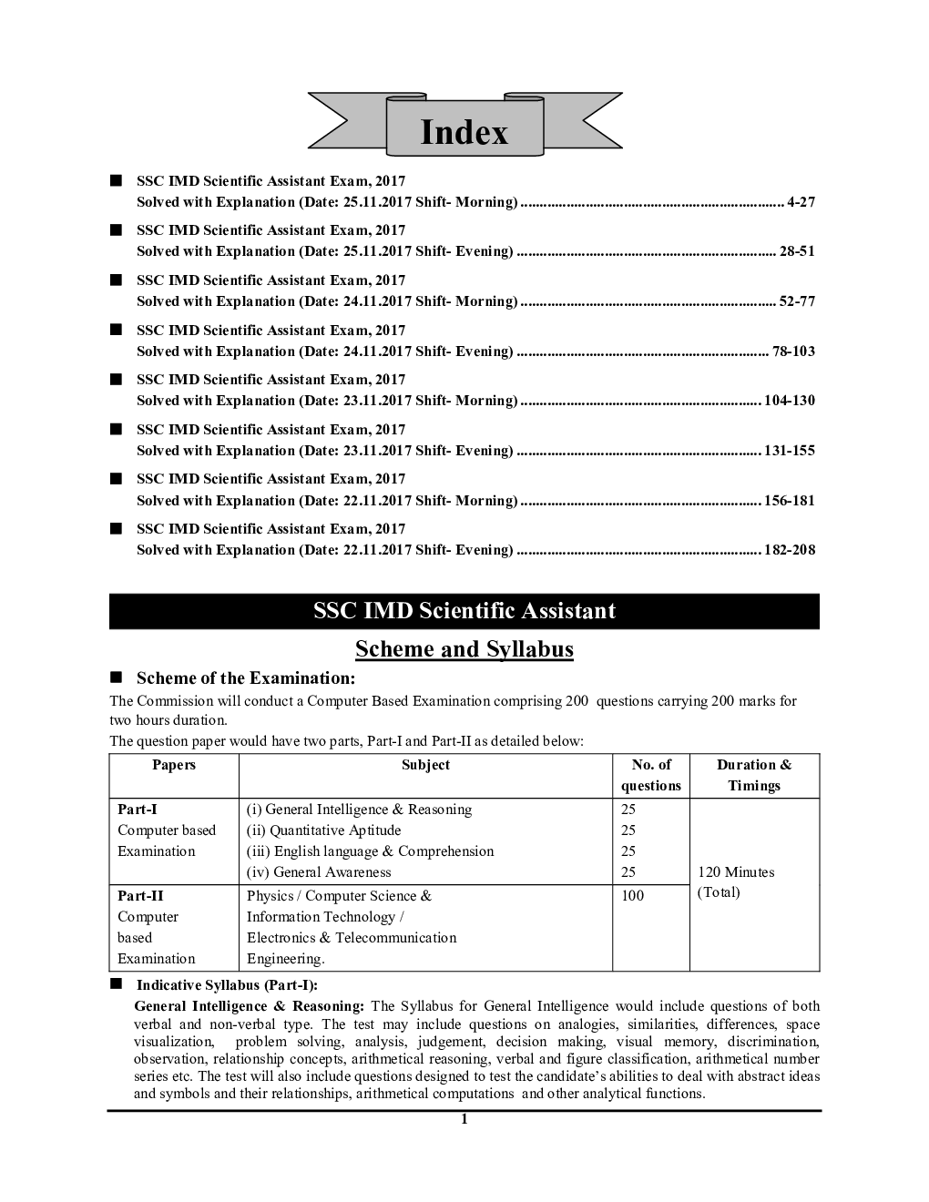 SSC IMD Scientific Assistant Electronics & Telecommunication Solved Papers 2022-23 - Page 3