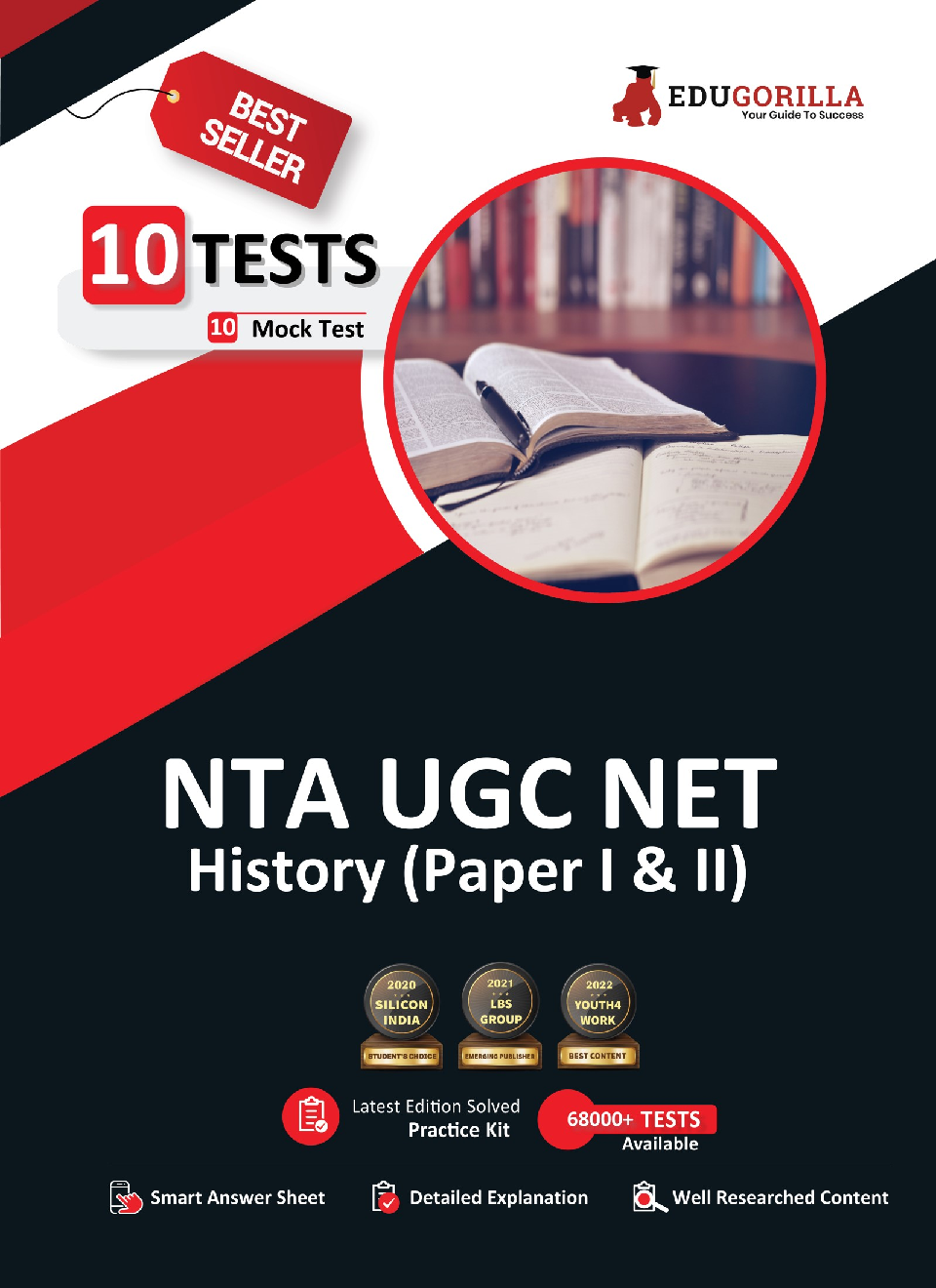 NTA UGC NET History (Paper I & II) | Teaching and Research Aptitude | 10 Full-length Mock Tests [Solved 1500+ Questions] | Free Access to Online Tests - Page 1