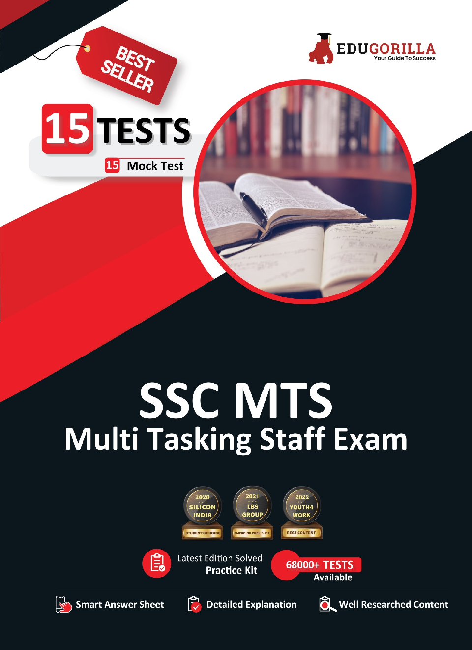 SSC MTS Exam 2022 | Multi Tasking Staff - Tier 1 | 15 Full-length Mock Tests (1500+ Solved Questions) | Free Access to Online Tests - Page 1